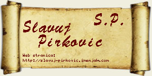 Slavuj Pirković vizit kartica